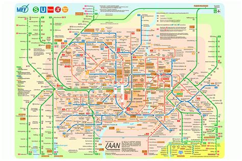 Munich Transit Map (Rail, Tram, and Bus) #map #munich #münchen | Munich ...