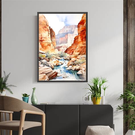 Grand Canyon Watercolor Painting Arizona Art Print Watercolor Colorado ...