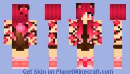 Pink-Nature-Cat-Girl Minecraft Skin