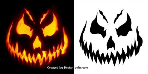 Scary pumpkin carving, Halloween pumpkin stencils, Pumpkin carving