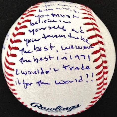 Steve Blass Signed OML "1971 World Series-Game 7 Winner" Story Ball ...