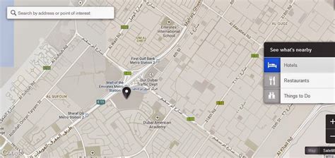 UAE Dubai Metro City Streets Hotels Airport Travel Map Info: Mall of ...