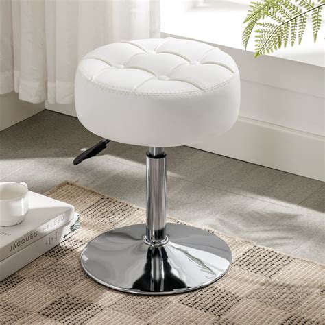 LUE BONA Adjustable Vanity Stool, 360°Swivel Vanity Chair Stool for ...