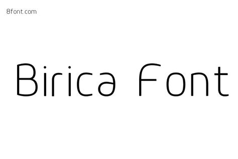 Birica Font - Free Font Download