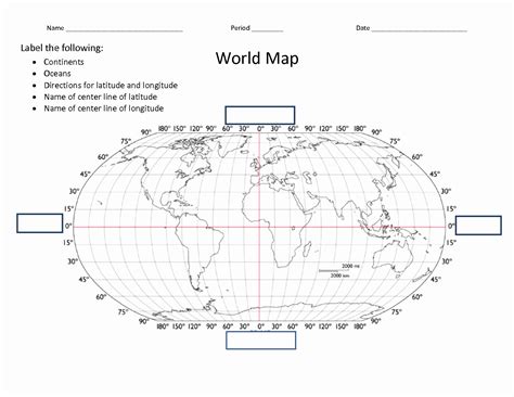 Longitude And Latitude Worksheets