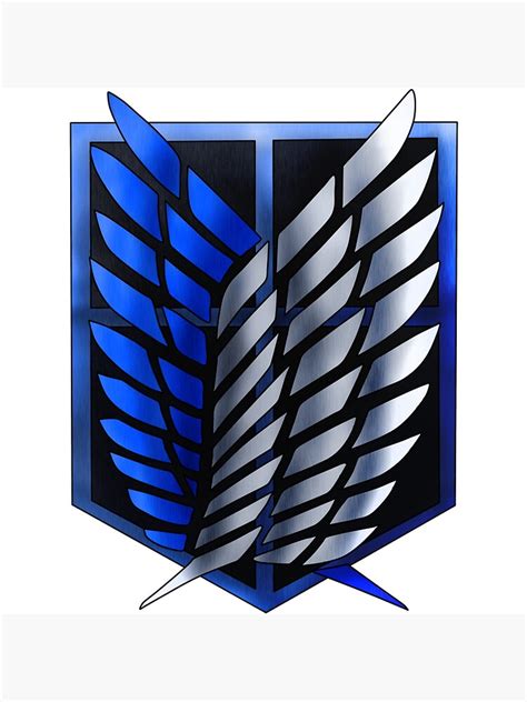 "THE SURVEY CORPS LOGO STICKER " Poster by H-GRIMM | Redbubble