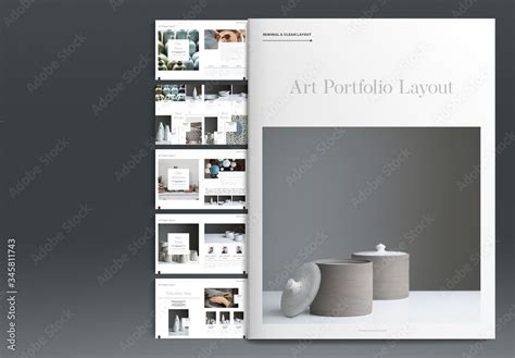 Art Portfolio Layout Stock Template | Adobe Stock