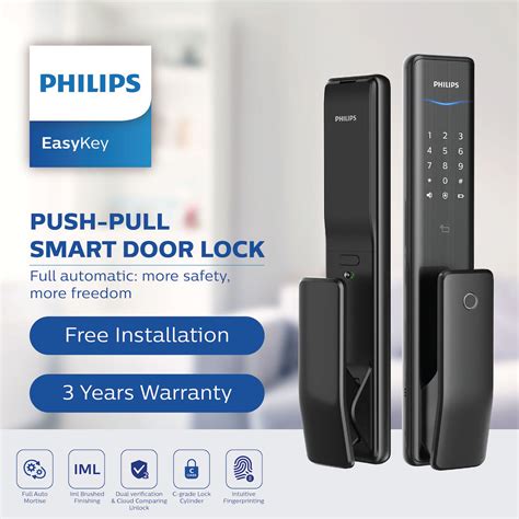 Philips Easykey Alpha Fingerprint Digital Door Lock - Safe Box Malaysia