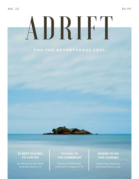 Adrift Island Travel Magazine - Templates by Canva