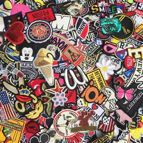 3 8cm 30PCs Mixed Patches For Clothing Embroidery Patch Summer Fabric ...