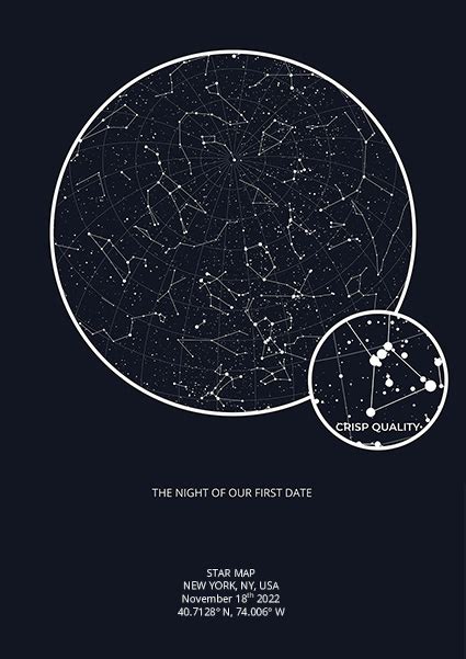 The Night Sky Star Map - Ricca Chloette