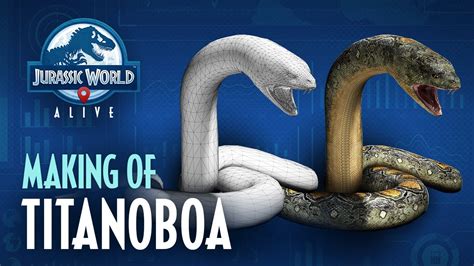 Jurassic World Alive | Making of Titanoboa - YouTube