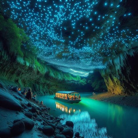 Premium Photo | Waitomo Glowworm Caves