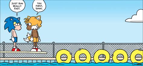 "Sonic Splash" | Sonic the Hedgehog | FoxTrot Comics by Bill Amend