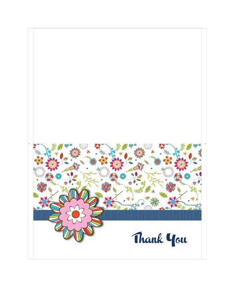 Thank You Card Printable Template - Printable Templates