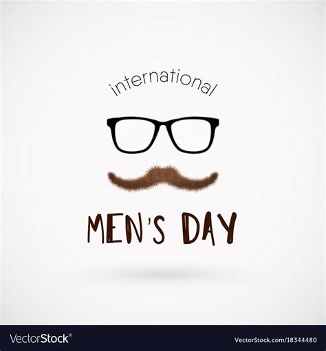 International men day poster Royalty Free Vector Image