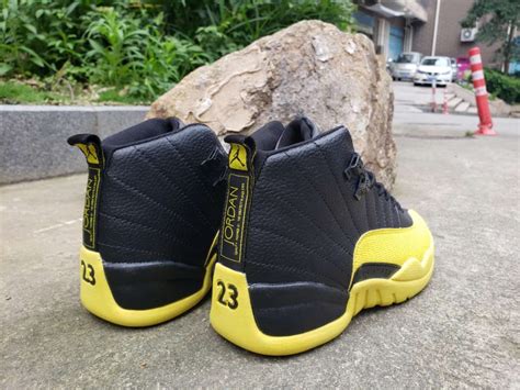 Air Jordan 12 Black Yellow For Sale – The Sole Line