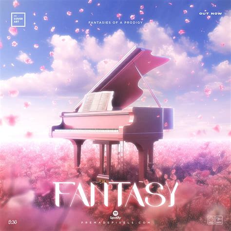 Fantasy Piano Cover Art - Photoshop PSD