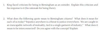 MLK "Letter From Birmingham Jail" FOUR ITEMS! by Jamye Smith | TPT