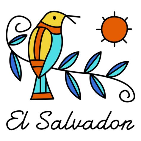 El Salvador Bird SVG