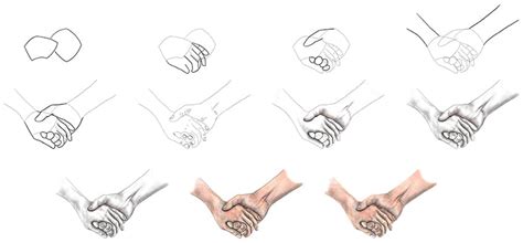 Easy Holding Hands Sketch