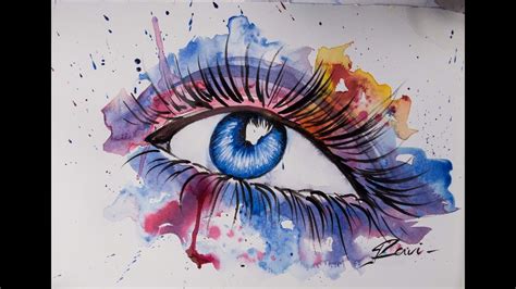 √ Abstract Watercolor Painting Eyes - Popular Century