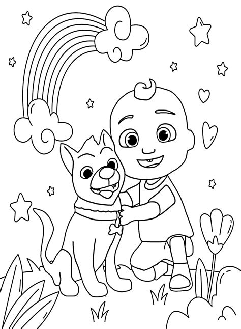 Cocomelon Coloring Page - Free Printable Coloring Pages