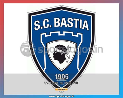 SC Bastia - Soccer Sports Vector SVG Logo in 5 formats - SPLN003898 ...