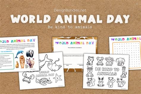 World Animal Day Educational Activities and Certificate