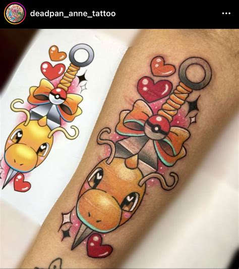 Dragonite Tattoo by deadpan_anne_tattoo | Nintendo tattoo, Pokemon ...