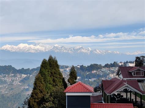 A Mesmerizing View of Kanchenjunga, Darjeeling, India Stock Image ...