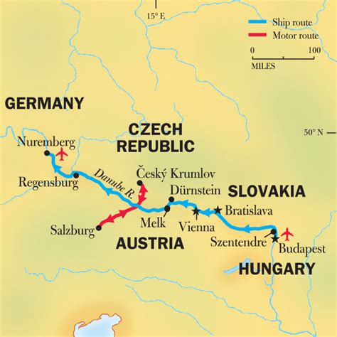 Danube River Cruise Map