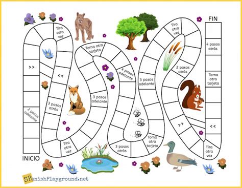 Printable Spanish Board Games and Question Cards - Spanish Playground