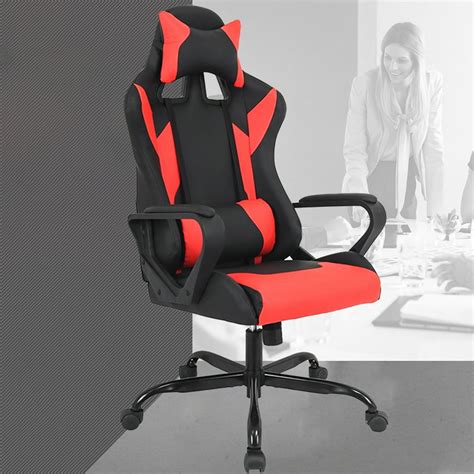 Ergonomic High-Back Gaming Chair, Red - Walmart.com - Walmart.com