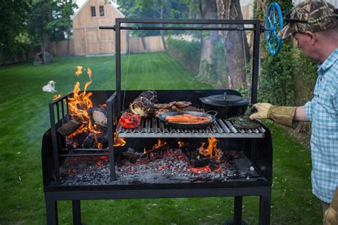 USA MADE 48 Argentine Wood Fired Parrilla Asado Grill Full-sized ...