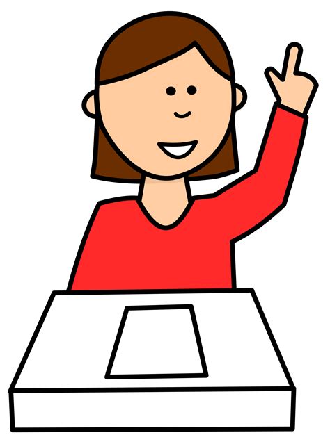 Student Raising Hand Clipart | Free download on ClipArtMag