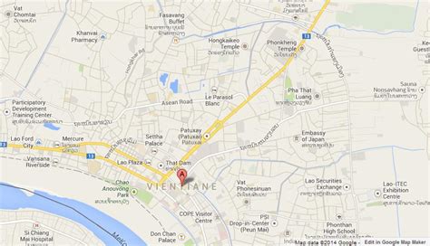 Map of Vientiane