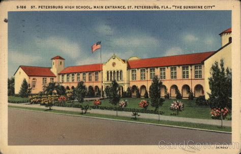 St. Petersburg High School, Main Entrance Florida