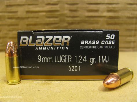 CCI Blazer Brass 9mm Luger Ammo - 1000 Rounds of 124 Grain FMJ - Bulk ...