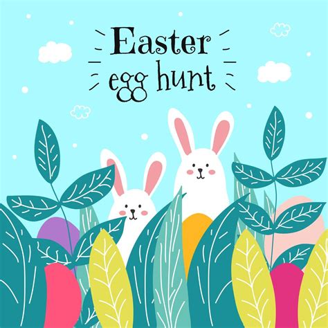 Easter Egg Hunt Vector 203126 Vector Art at Vecteezy