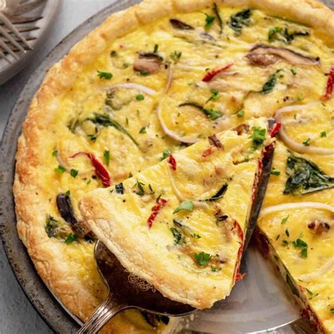 Vegetable Quiche Recipe (Vegetarian) - Foxes Love Lemons