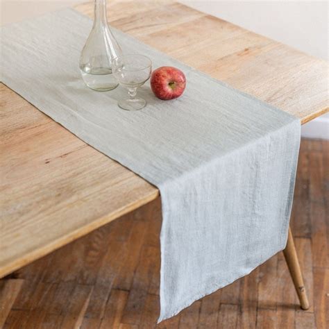 Sage Green Linen Table Runner – Linen and Letters