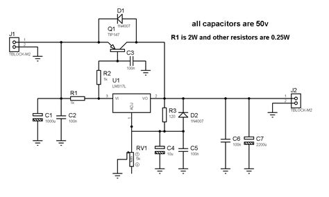 Simple Variable Power Supply Diagram Dc Variable Power Suppl