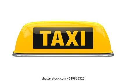 Yellow Taxi Sign 3d Rendering Stock Illustration 519965323 | Shutterstock