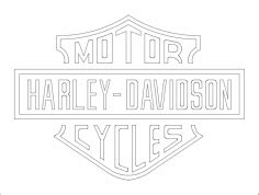 Harley Davidson Logo Dxf Files Free, 6 Files in .DXF Format Free ...