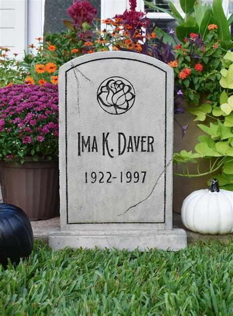 How to Make Foam Halloween Tombstones ⋆ Dream a Little Bigger