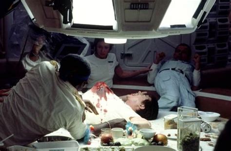 First take of the chestburster scene | Alien 1979, Alien, Aliens 1986