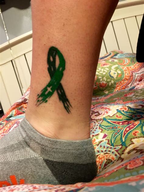 Mental Illness Awareness Ribbon Tattoo