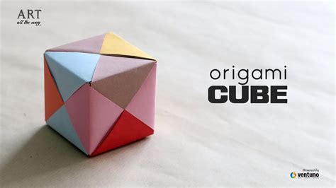 How to Fold an DIY : Origami 3D Cube - Crafts Road