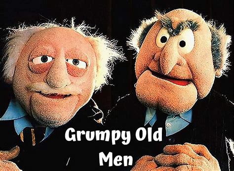 Grumpy Old Man Cartoon Character